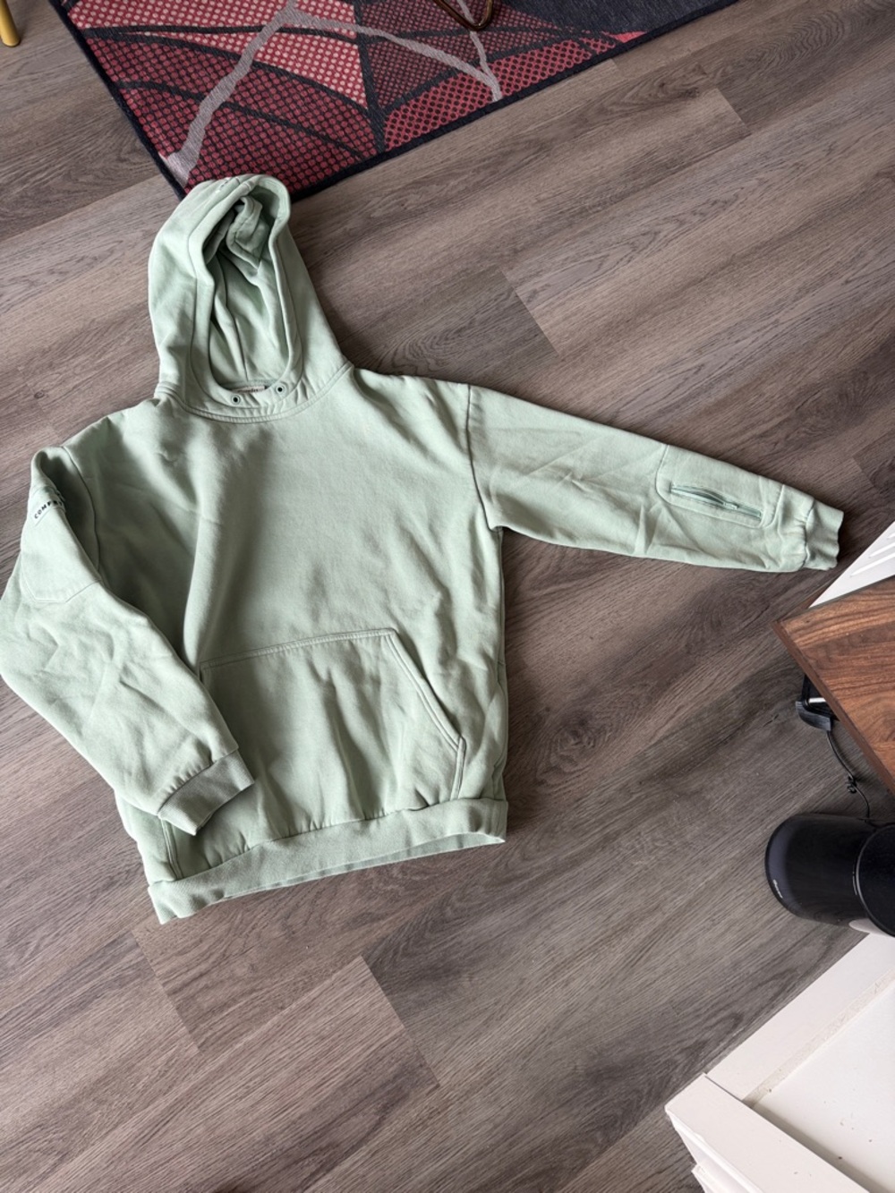Women’s Sage Green Hooded Pullover Sweatshirt